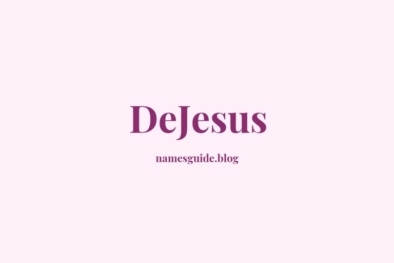 Origin and Meaning of Last Name DeJesus