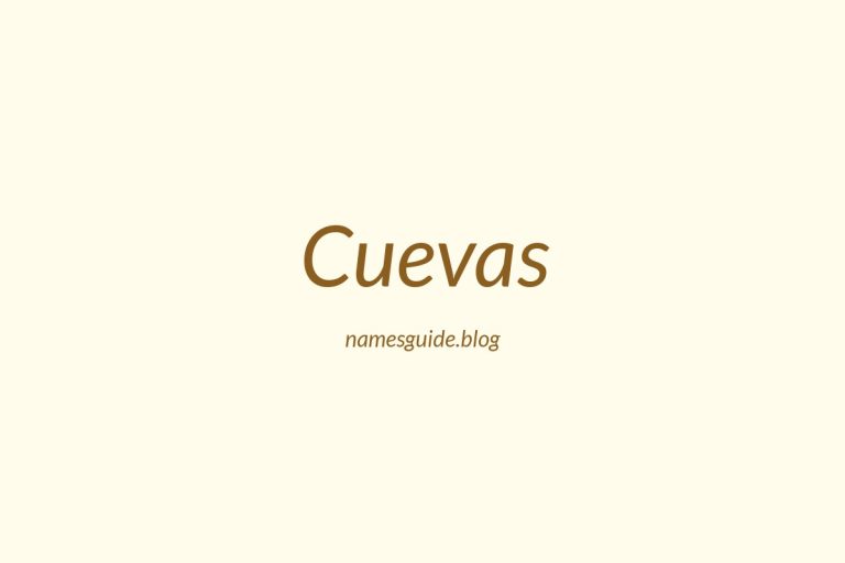 Origin and Meaning of Last Name Cuevas