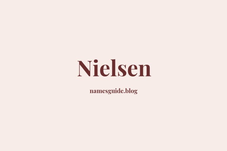 Origin and Meaning of Last Name Nielsen