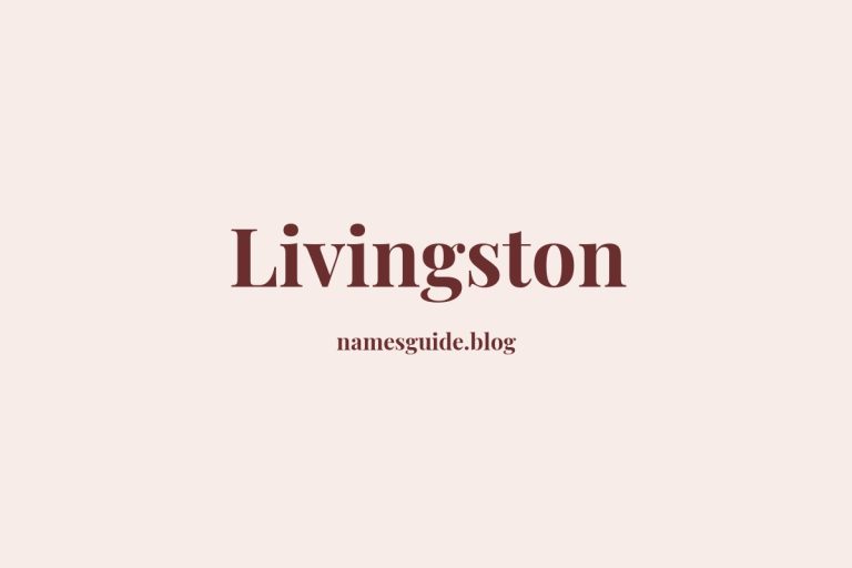 Origin and Meaning of Last Name Livingston