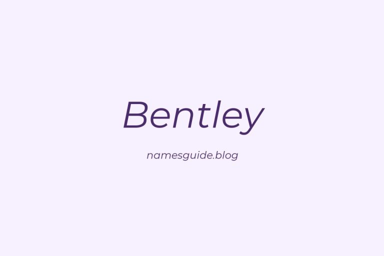 Origin and Meaning of Last Name Bentley