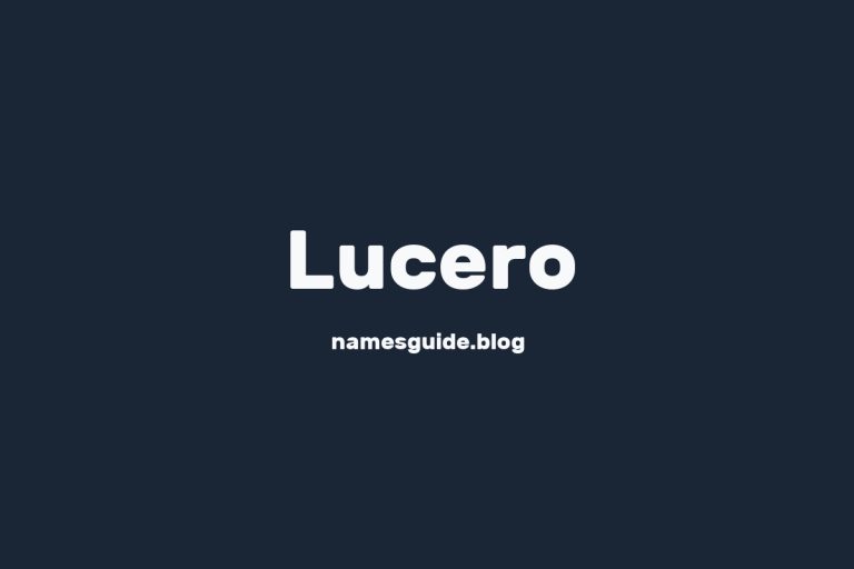 Origin and Meaning of Last Name Lucero