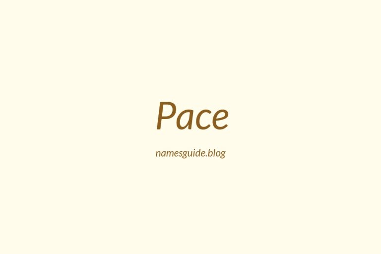 Origin and Meaning of Last Name Pace