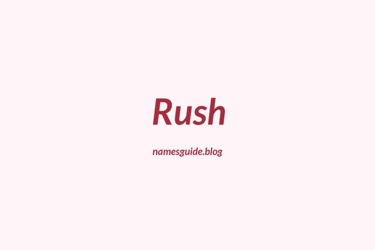 Origin and Meaning of Last Name Rush