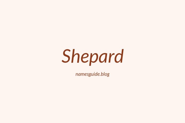 Origin and Meaning of Last Name Shepard