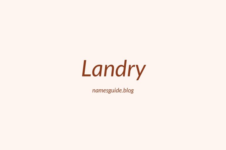 Origin and Meaning of Last Name Landry