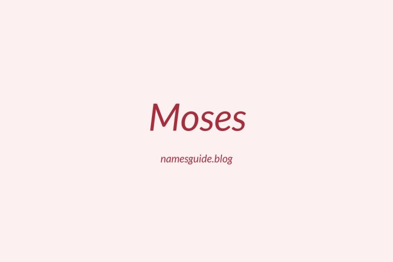 Origin and Meaning of Last Name Moses