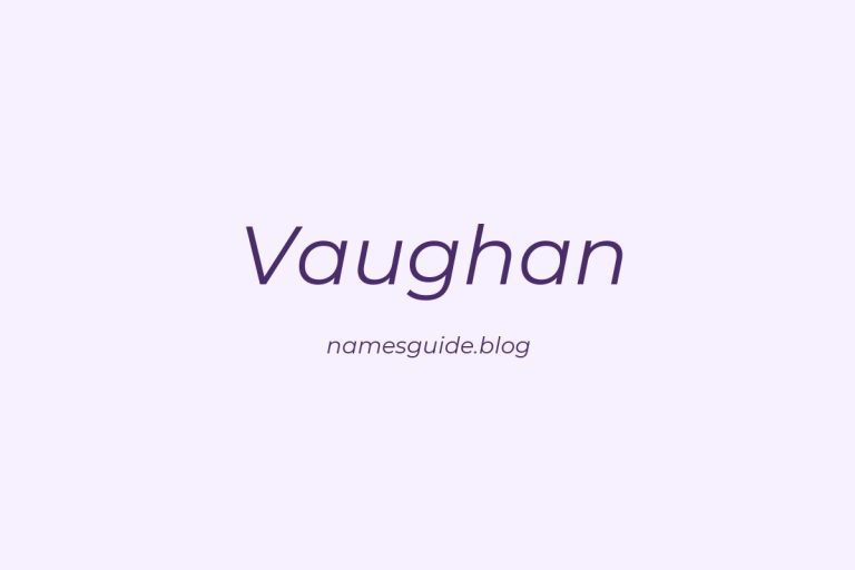 Origin and Meaning of Last Name Vaughan