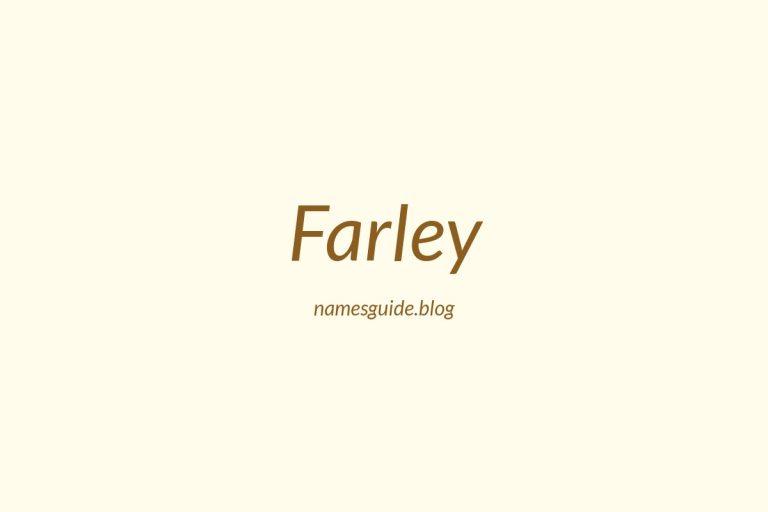 Origin and Meaning of Last Name Farley