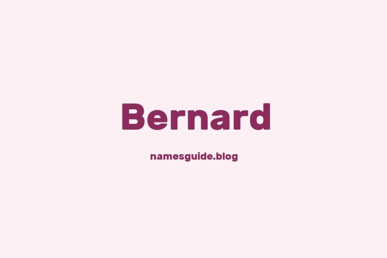 Origin and Meaning of Last Name Bernard