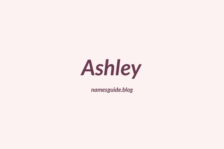 Origin and Meaning of Last Name Ashley
