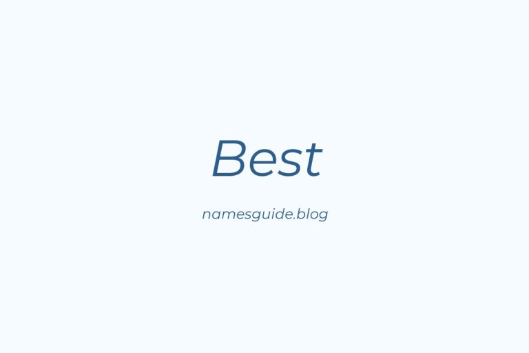 Origin and Meaning of Last Name Best