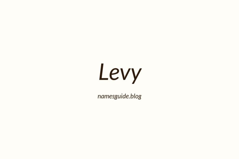 Origin and Meaning of Last Name Levy