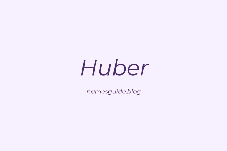Origin and Meaning of Last Name Huber