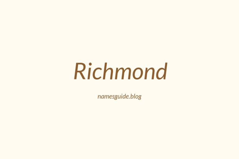 Origin and Meaning of Last Name Richmond