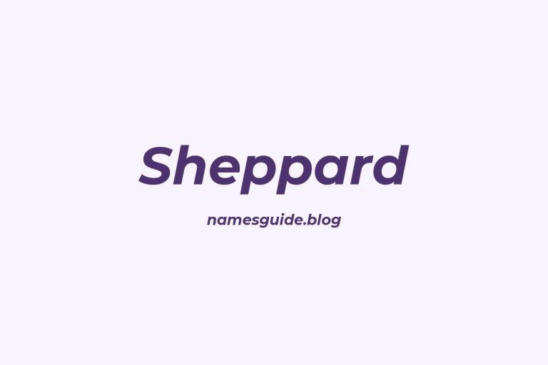 Origin and Meaning of Last Name Sheppard