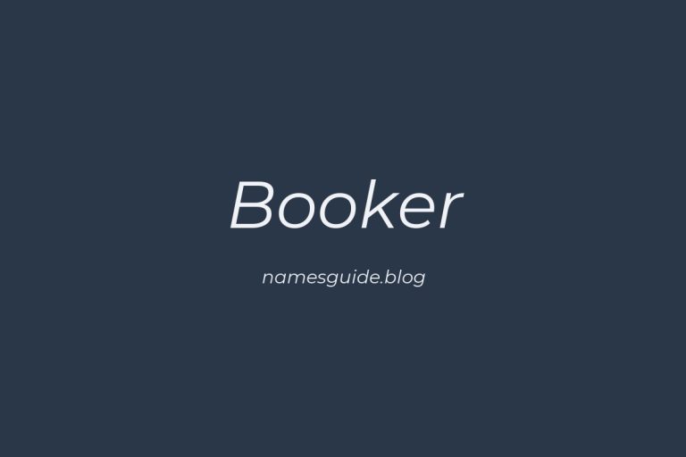 Origin and Meaning of Last Name Booker