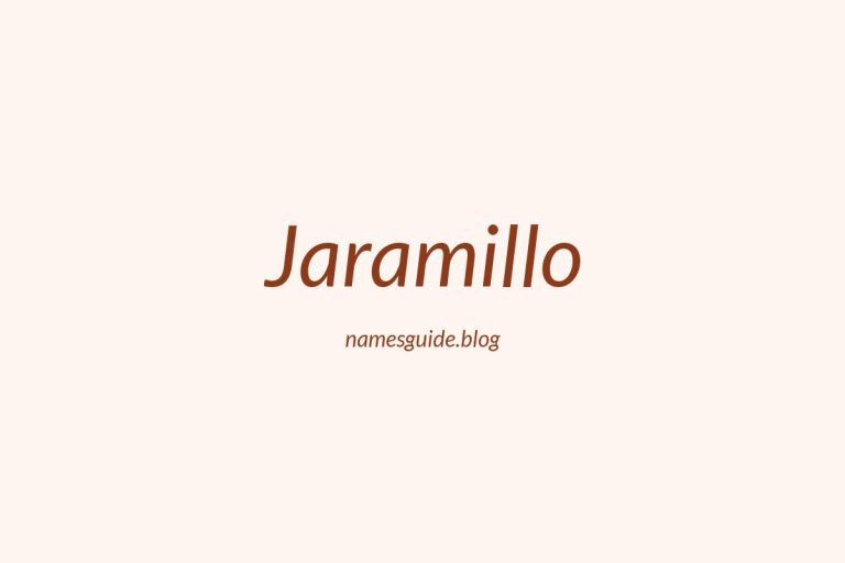 Origin and Meaning of Last Name Jaramillo