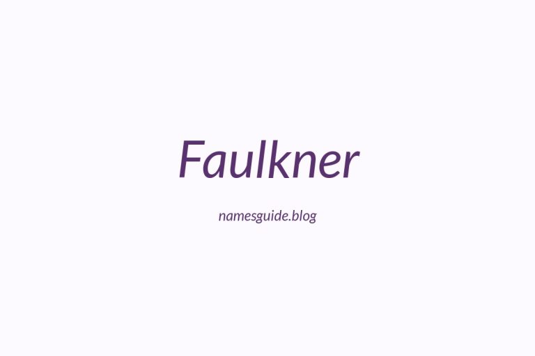 Origin and Meaning of Last Name Faulkner