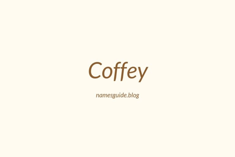 Origin and Meaning of Last Name Coffey