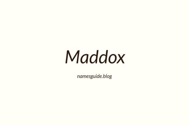 Origin and Meaning of Last Name Maddox