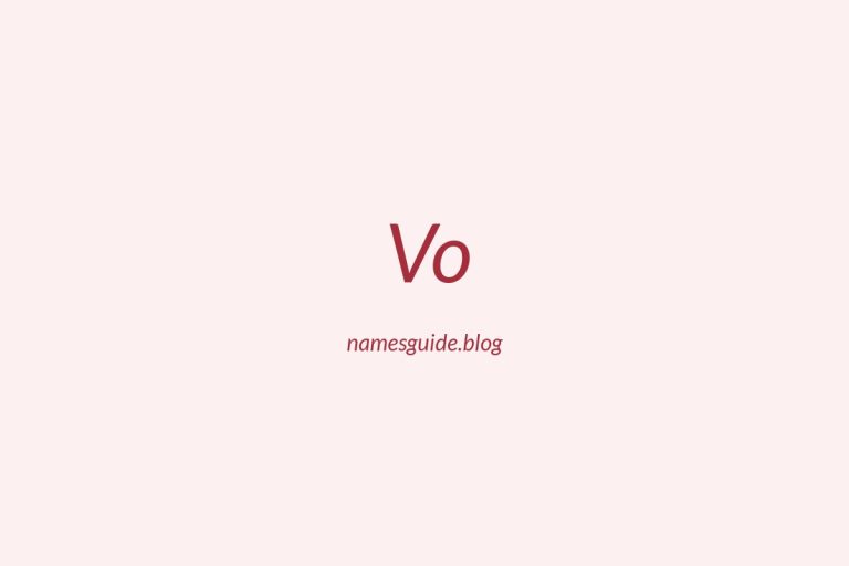 Origin and Meaning of Last Name Vo
