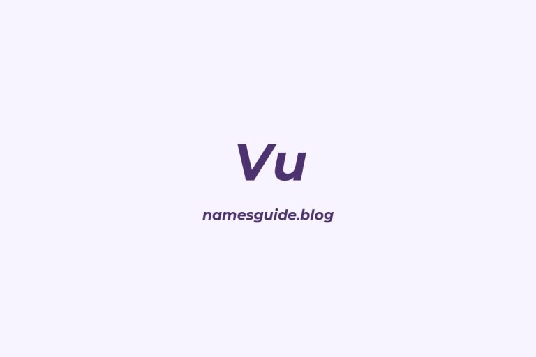 Origin and Meaning of Last Name Vu