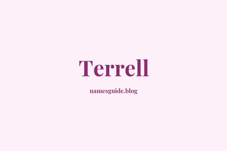Origin and Meaning of Last Name Terrell