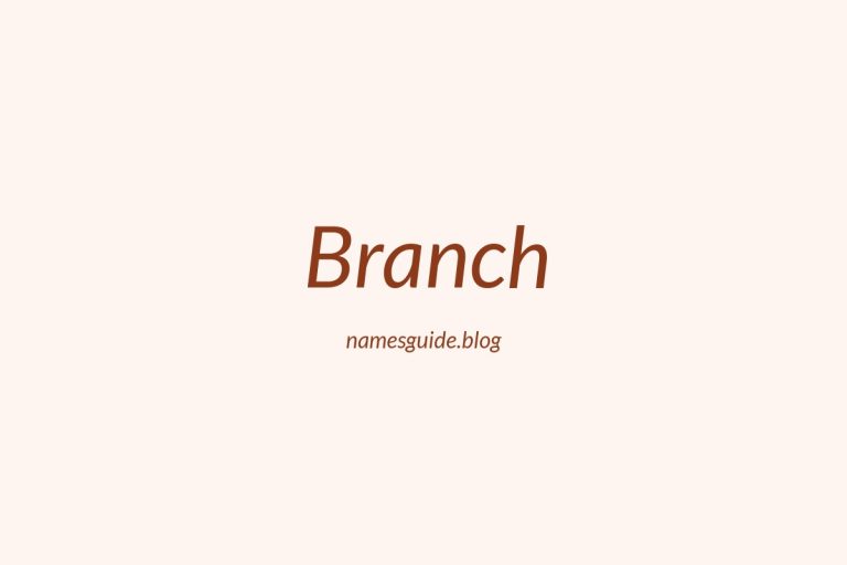 Origin and Meaning of Last Name Branch
