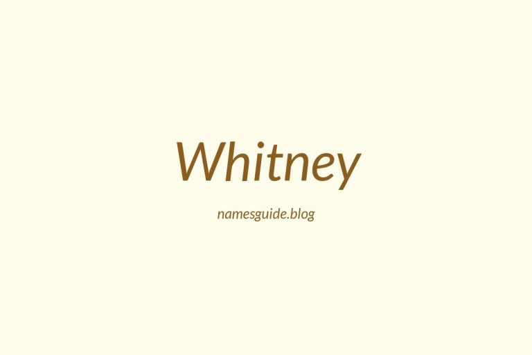 Origin and Meaning of Last Name Whitney