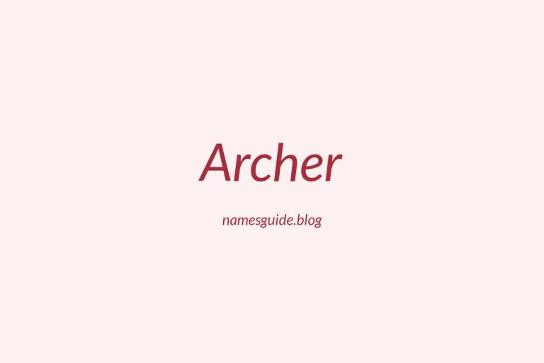 Origin and Meaning of Last Name Archer