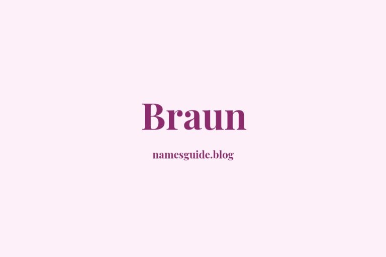 Origin and Meaning of Last Name Braun