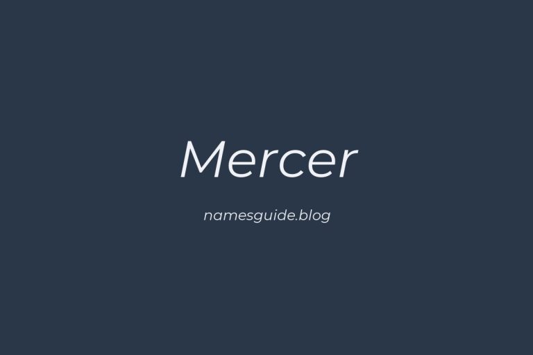 Origin and Meaning of Last Name Mercer