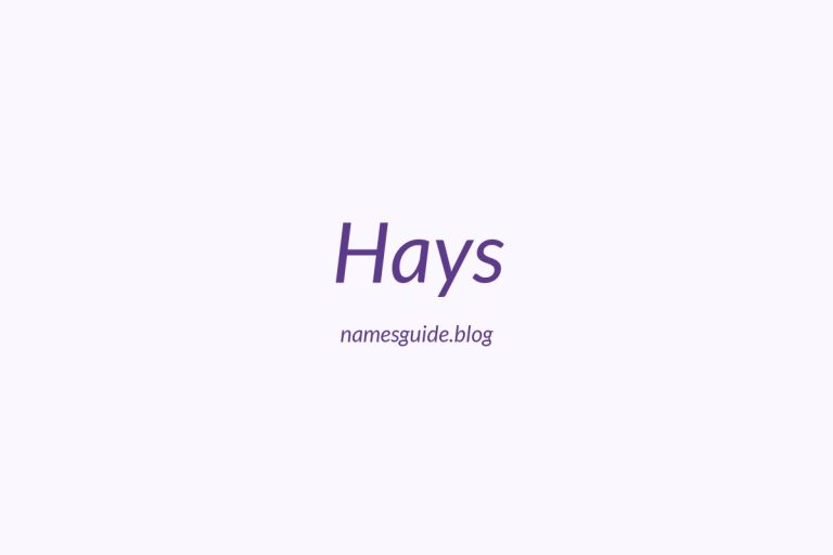 Origin and Meaning of Last Name Hays