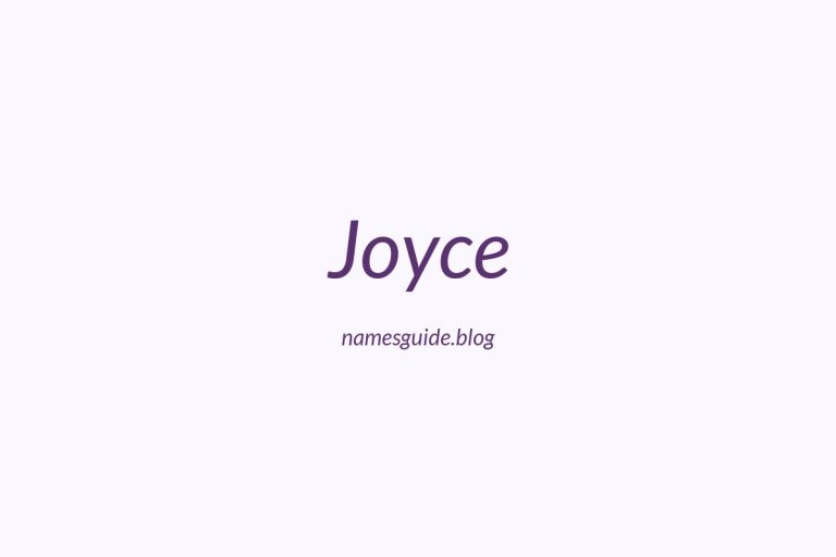 Origin and Meaning of Last Name Joyce