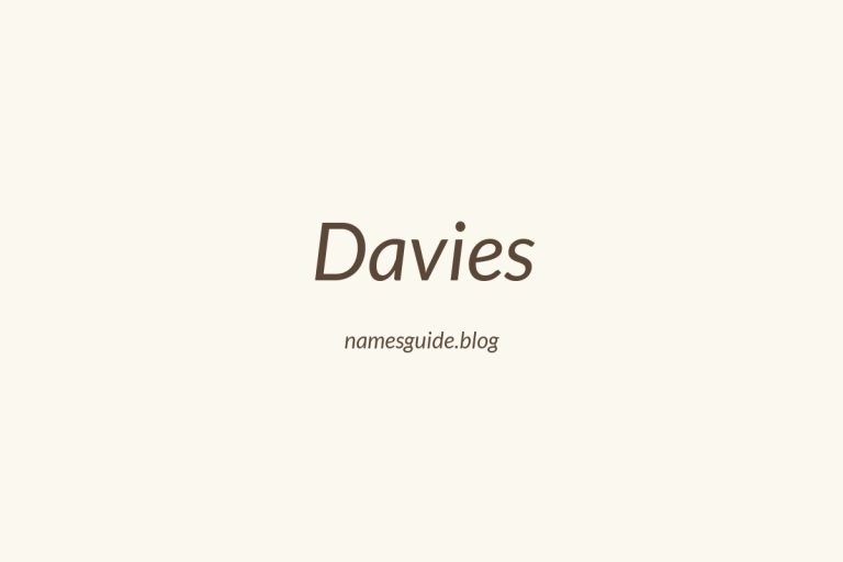 Origin and Meaning of Last Name Davies