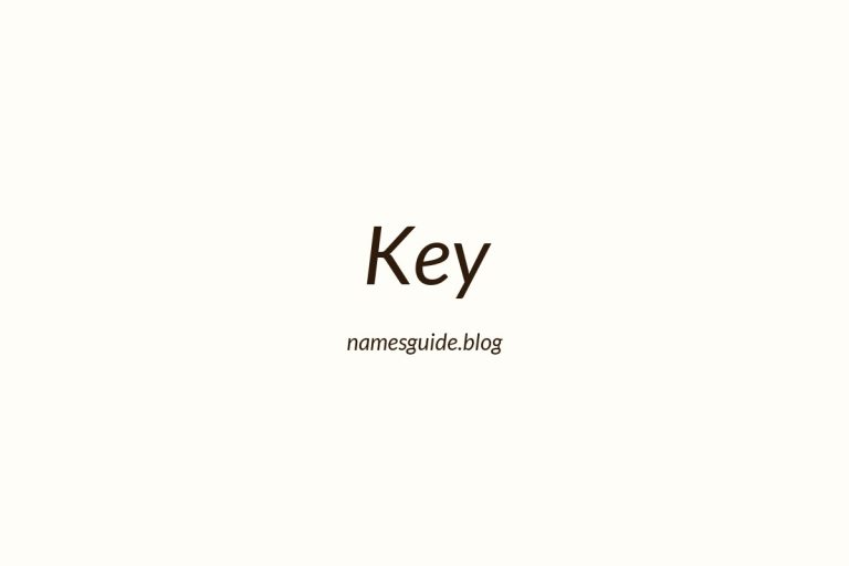 Origin and Meaning of Last Name Key