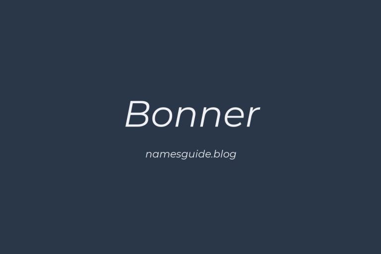 Origin and Meaning of Last Name Bonner