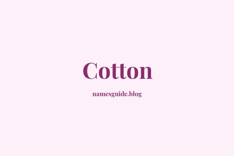 Origin and Meaning of Last Name Cotton