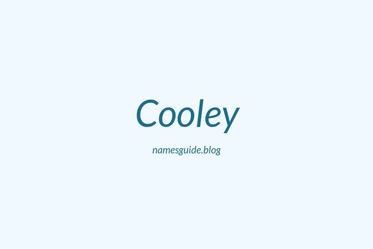 Origin and Meaning of Last Name Cooley