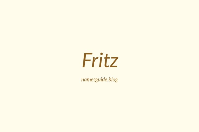 Origin and Meaning of Last Name Fritz