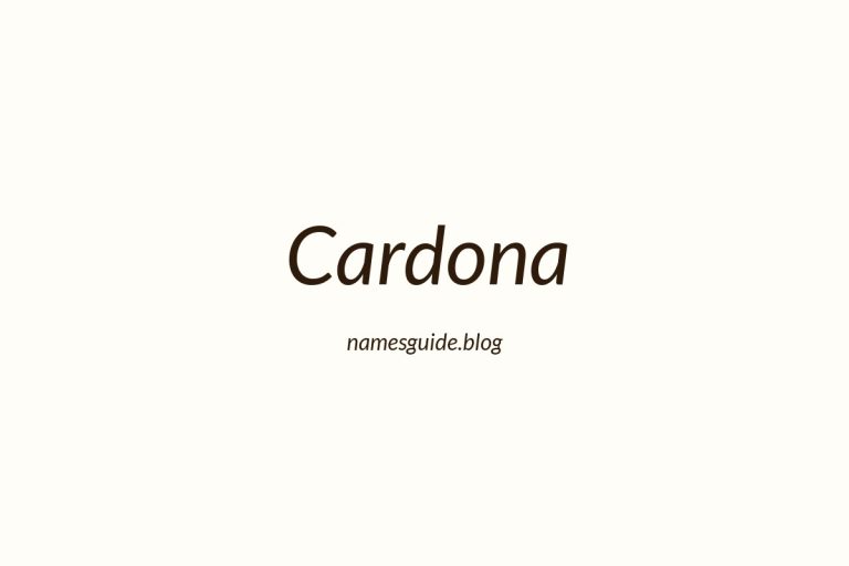 Origin and Meaning of Last Name Cardona