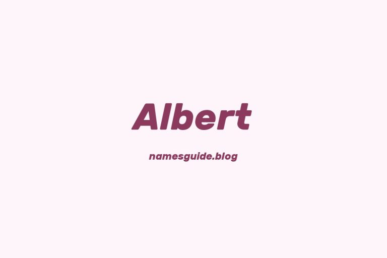 Origin and Meaning of Last Name Albert