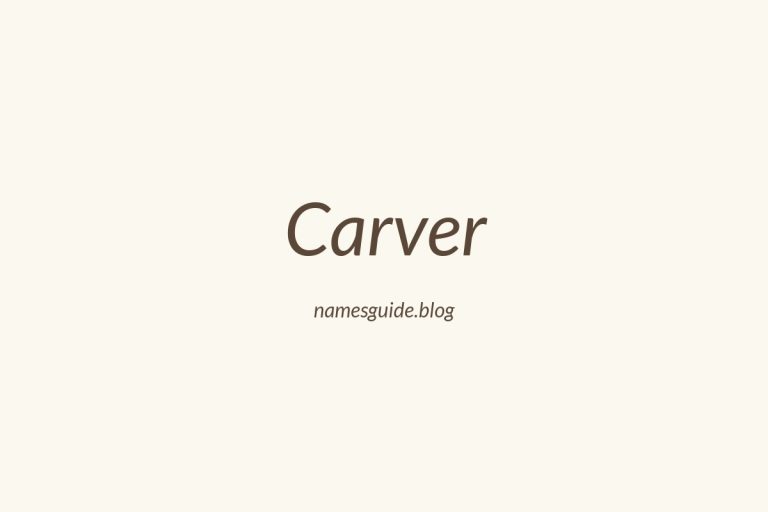Origin and Meaning of Last Name Carver