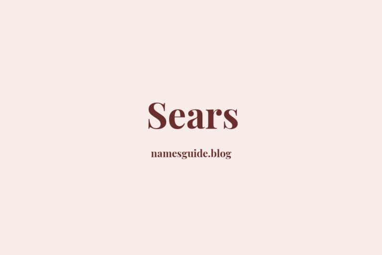 Origin and Meaning of Last Name Sears