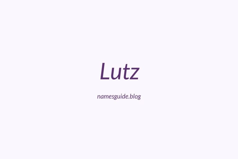 Origin and Meaning of Last Name Lutz