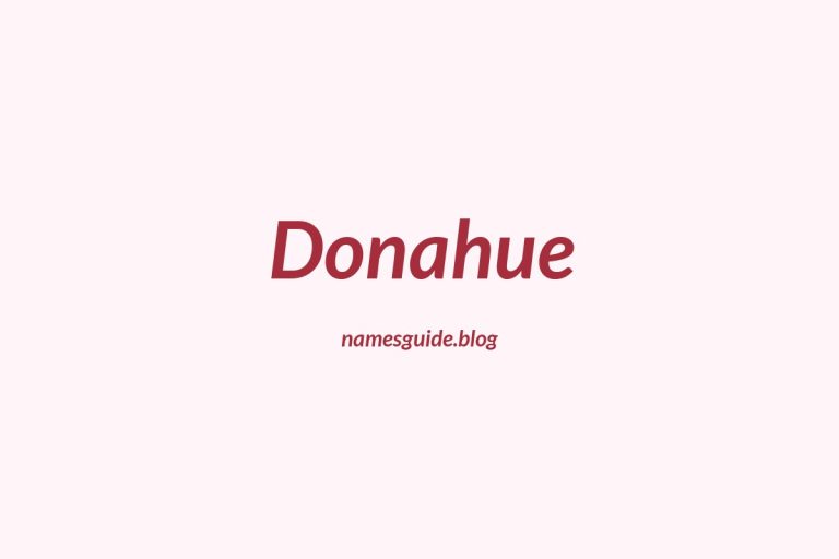 Origin and Meaning of Last Name Donahue