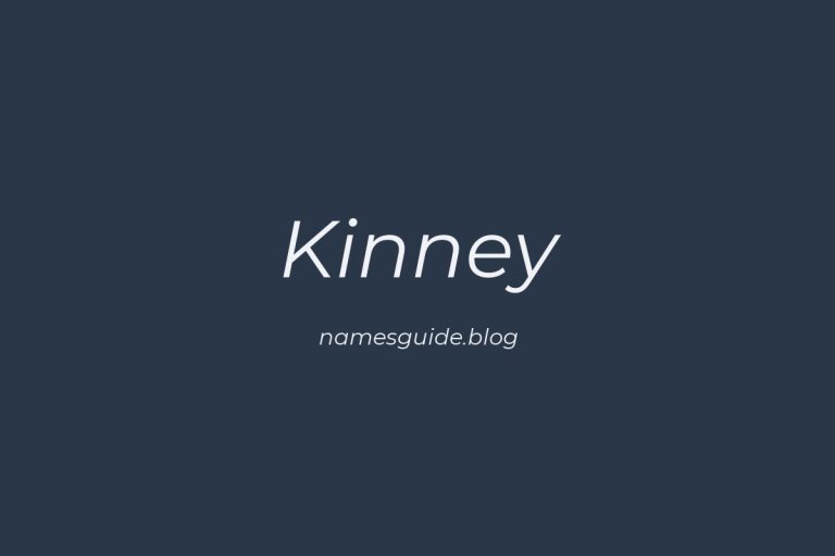 Origin and Meaning of Last Name Kinney