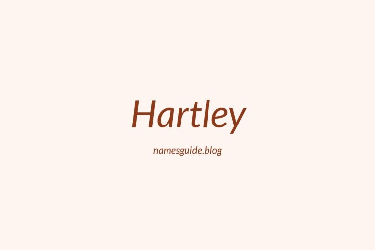 Origin and Meaning of Last Name Hartley