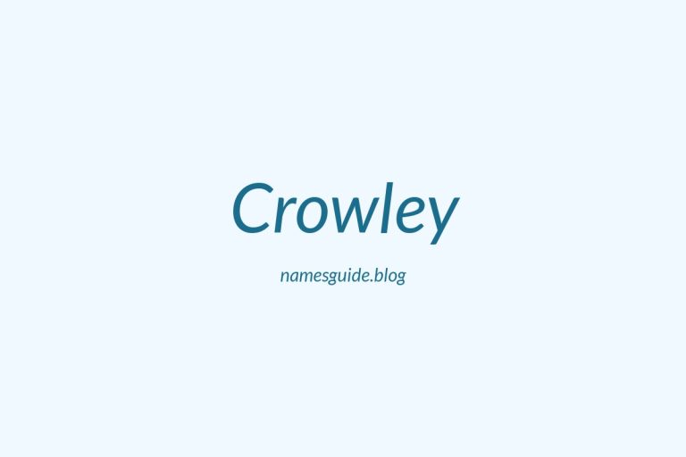 Origin and Meaning of Last Name Crowley